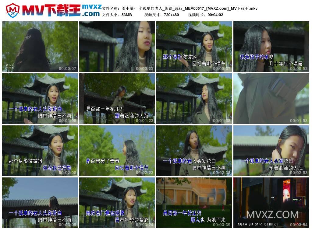 姜小溪-一个孤单的老人_国语_流行_MEA00517